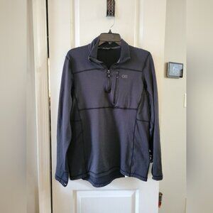 Outdoor Research Men's Vigor Fleece Quarter Zip Black Size Medium